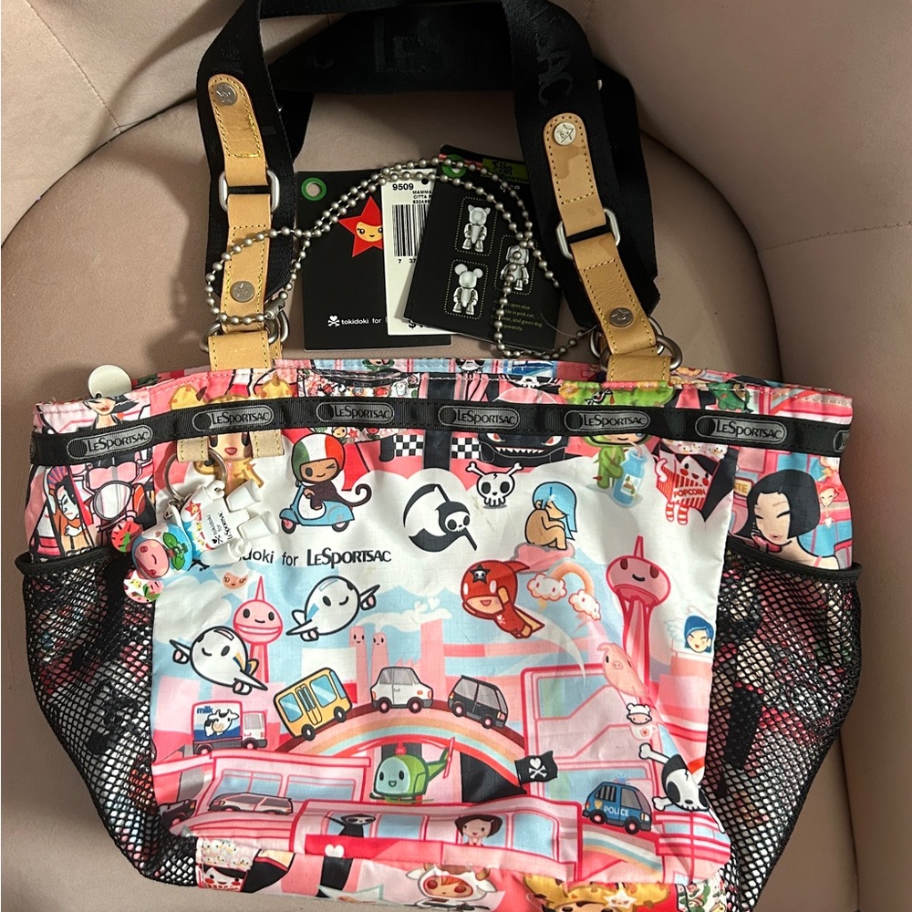 Tokidoki Le Sportsac Mamma Mia Citta Rosa One Owner EUC Qee 2006 Pink